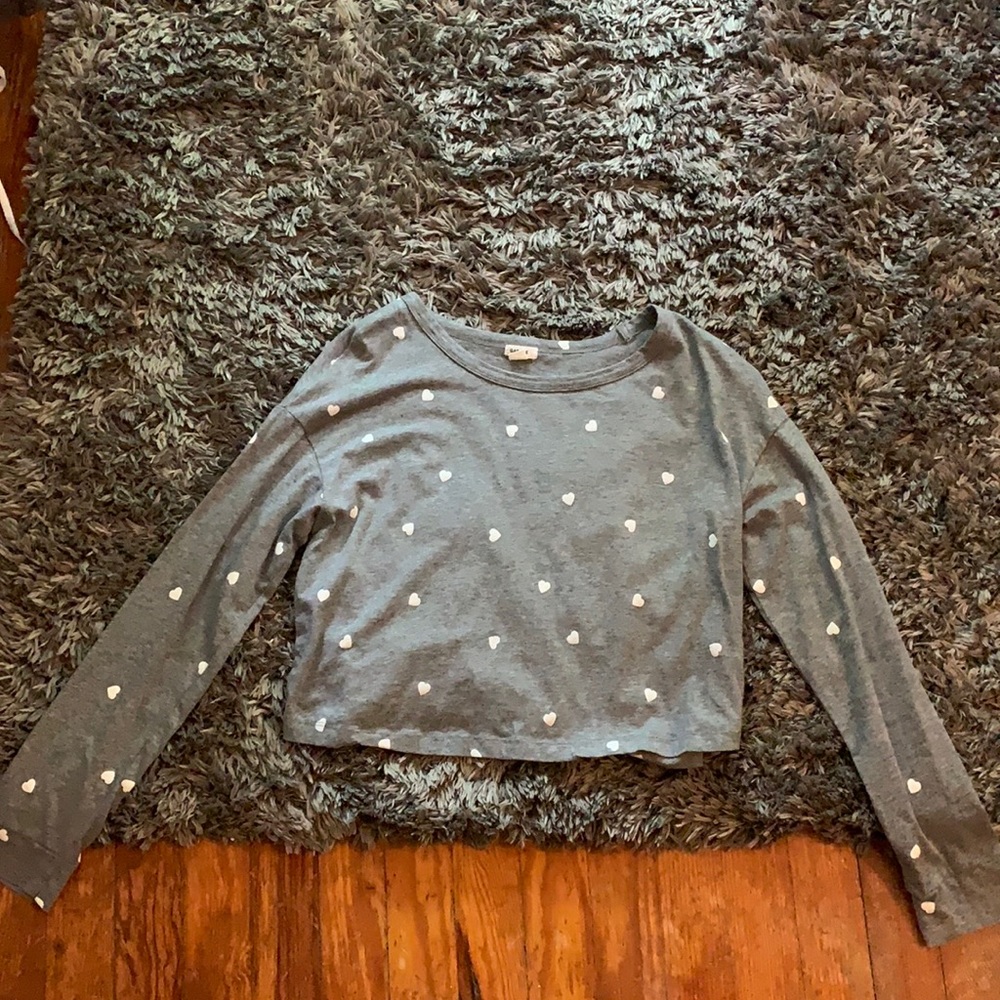 Garage long sleeve, size small, cropped.